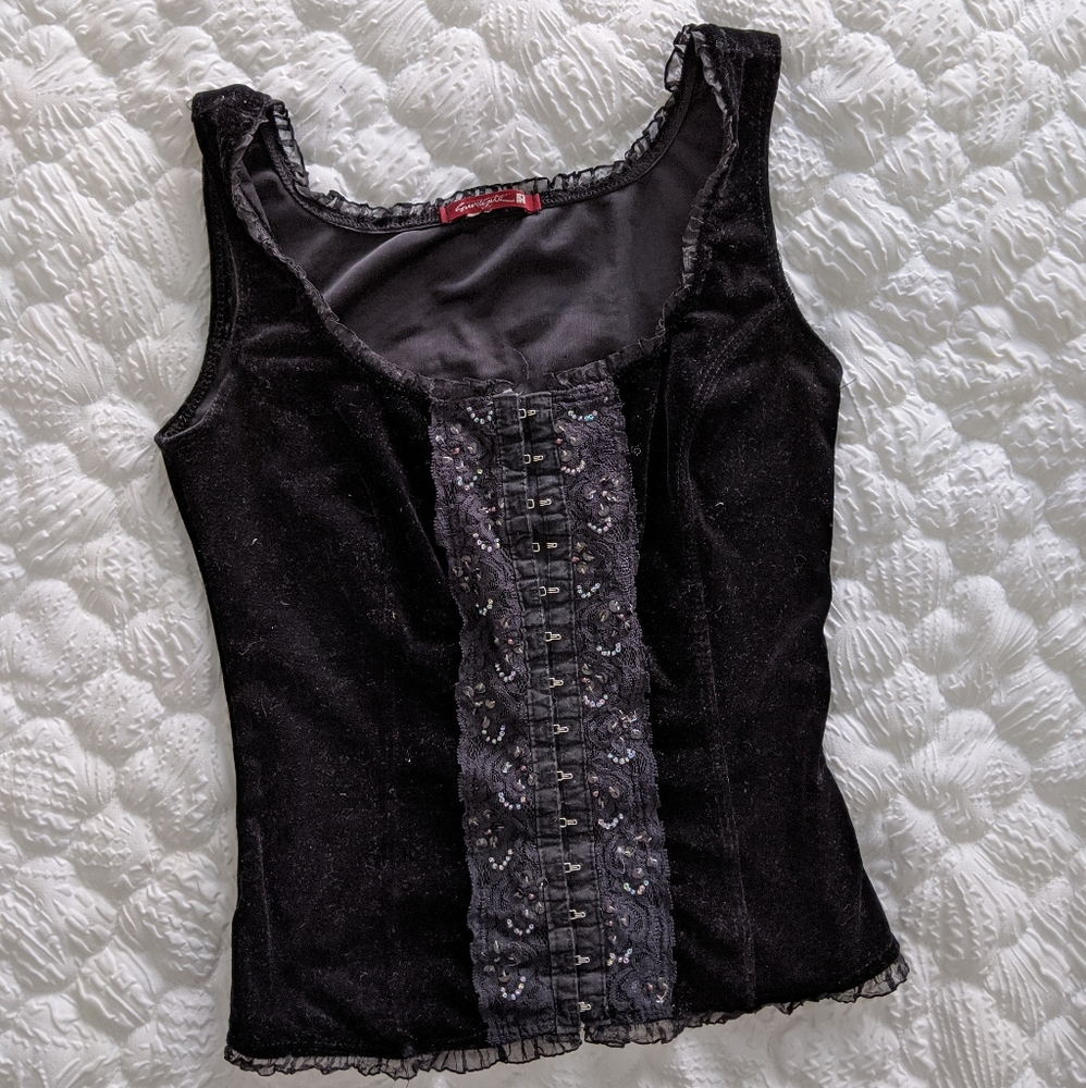 Vintage velvet top